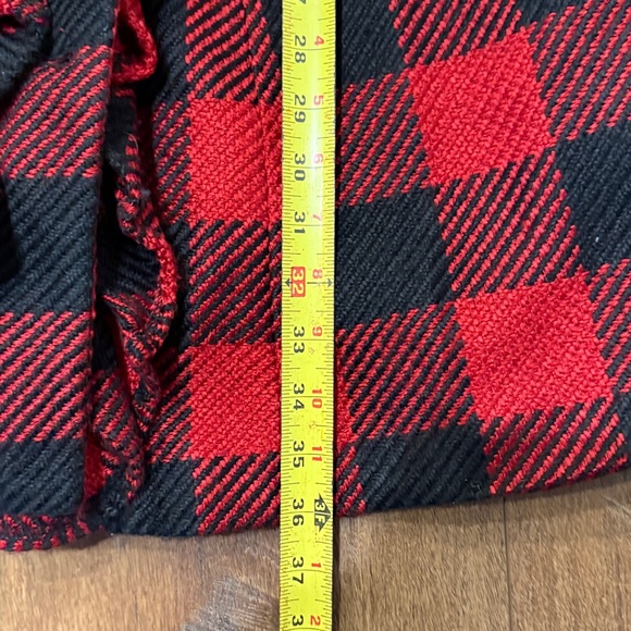 Denim 24/7 Red and Black Plaid Pea Coat - Picture 8 of 9